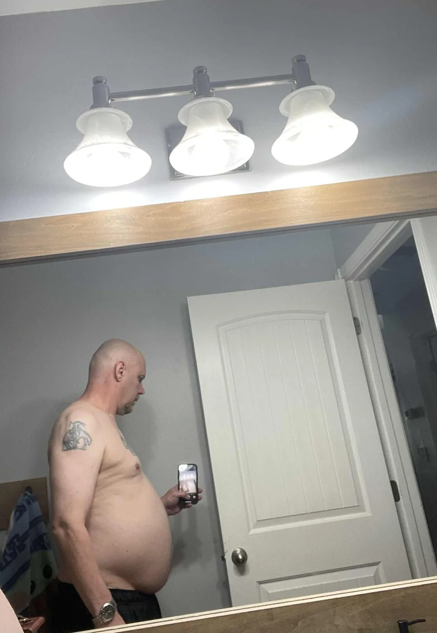 Before photo at the start of the fitness journey